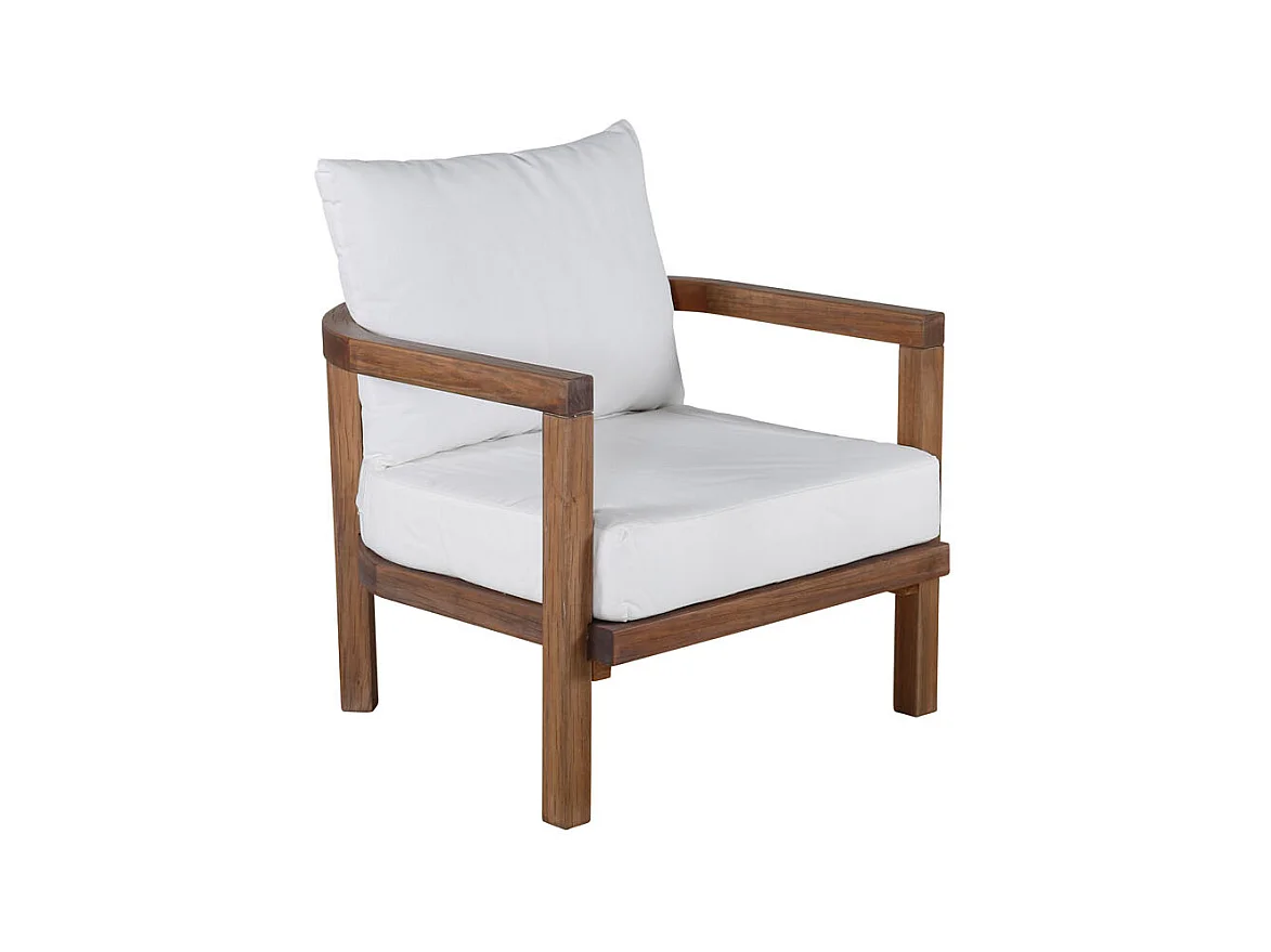 Fauteuil de Jardin en Bois "Erica" 70cm Marron