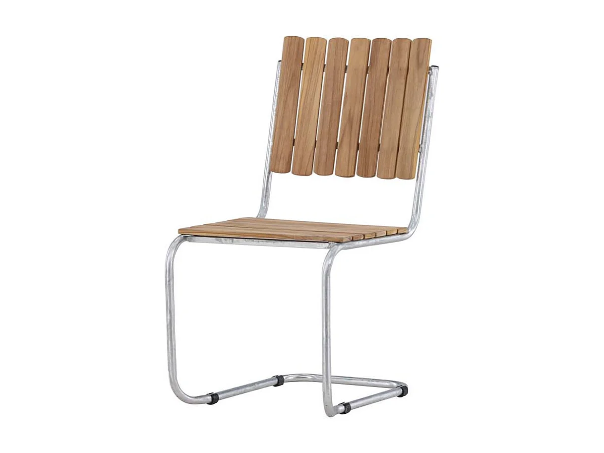 Chaise de Jardin en Teck "Holmsund" 87cm Naturel