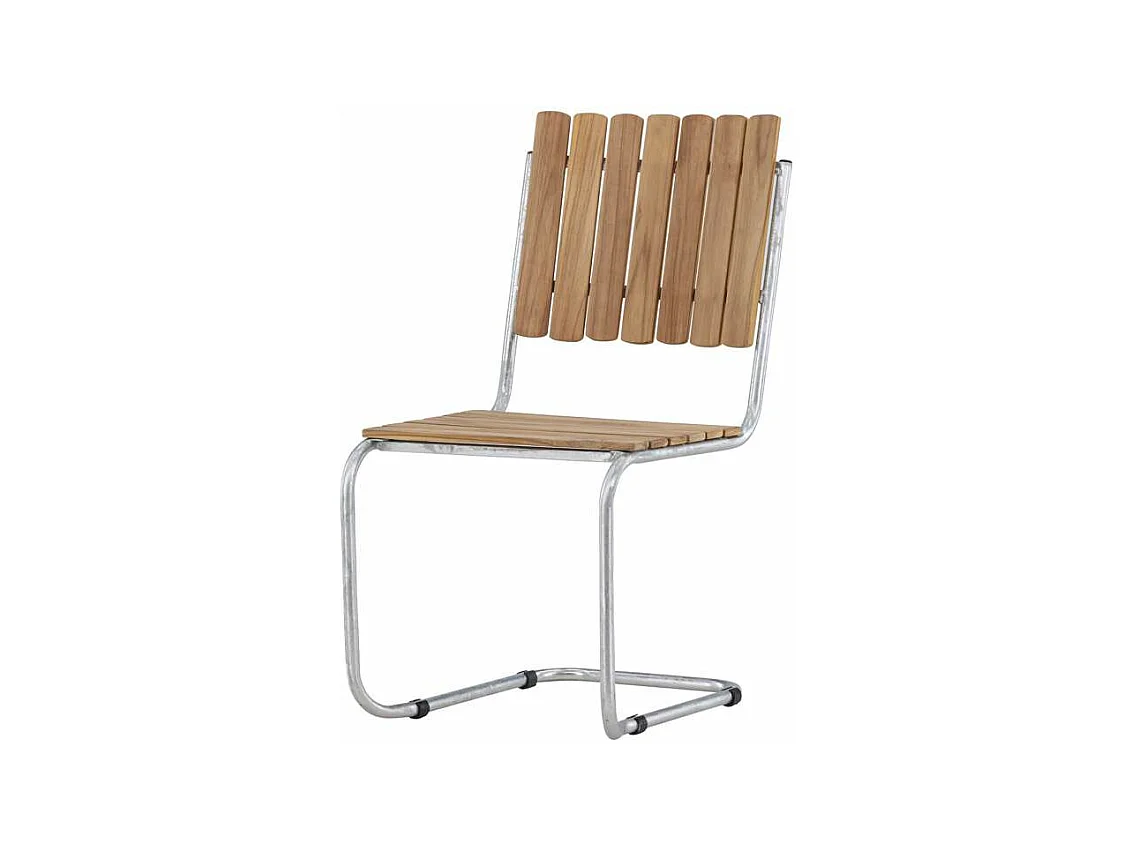 Chaise de Jardin en Teck "Holmsund" 87cm Naturel