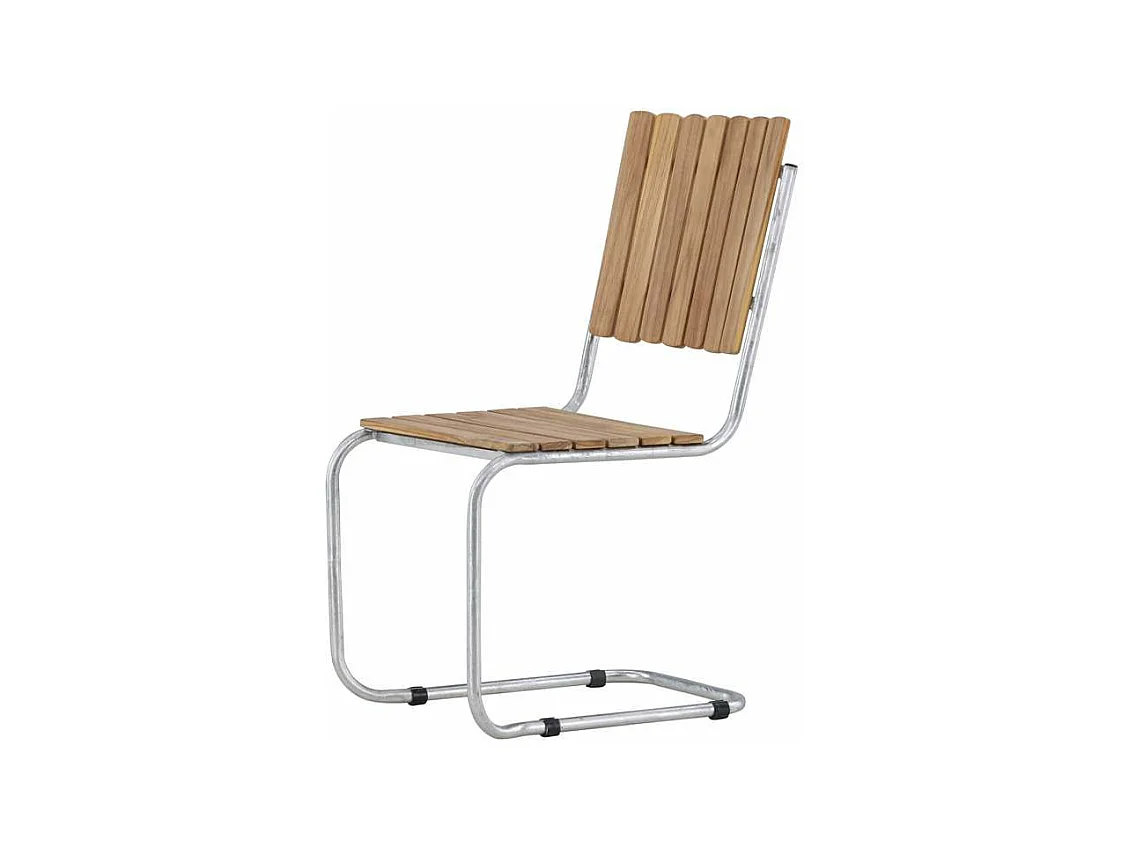 Chaise de Jardin en Teck "Holmsund" 87cm Naturel