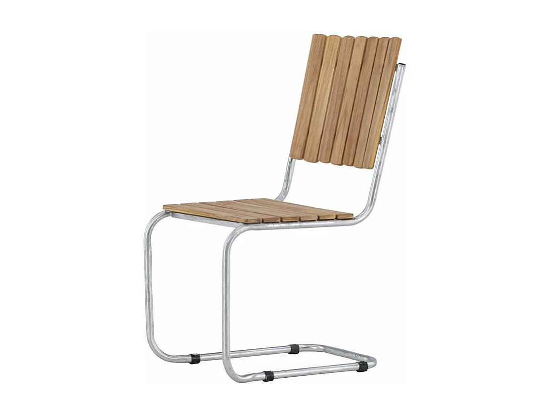 Chaise de Jardin en Teck "Holmsund" 87cm Naturel
