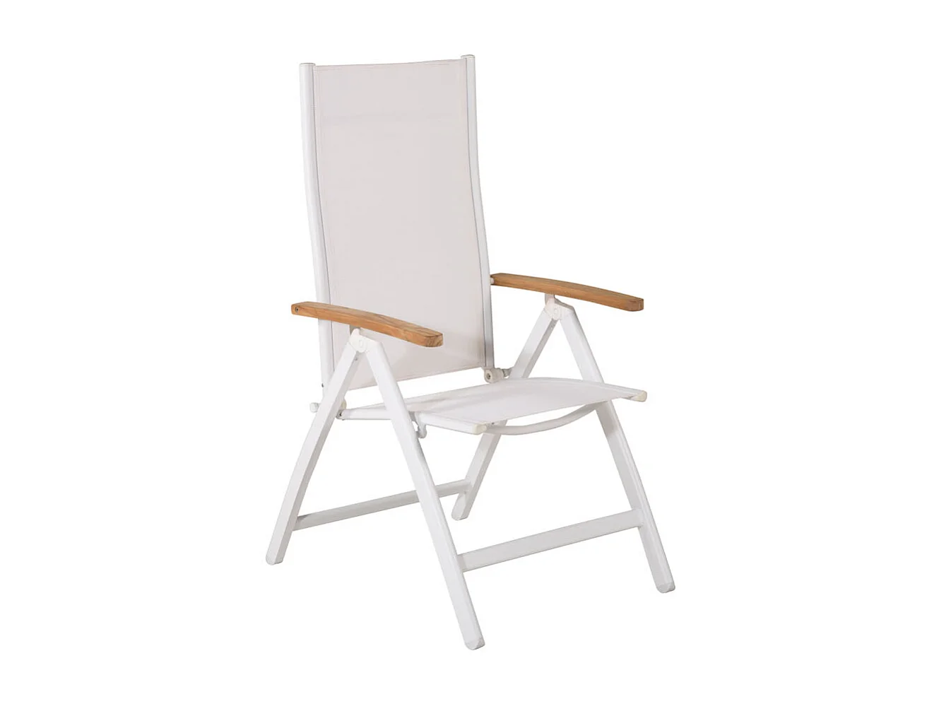 Panama Chaise de jardin réglable, blanc.