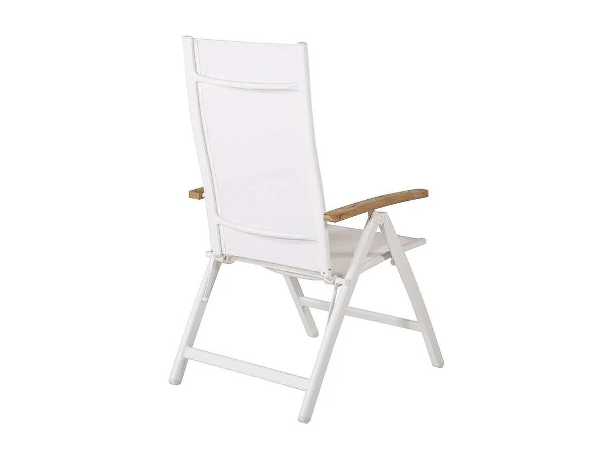 Panama Chaise de jardin réglable, blanc.