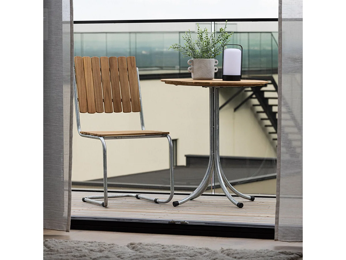 Holmsund café tafel Ø65 naturel.