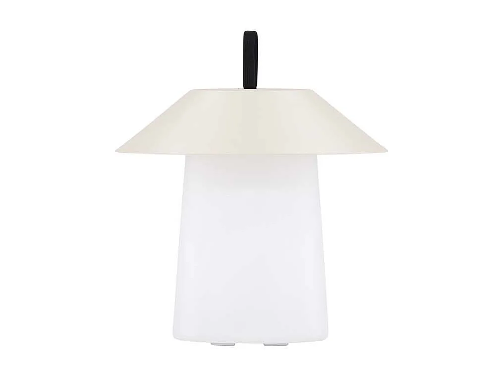 Rubu lampe de table LED pour l'extérieur beige.