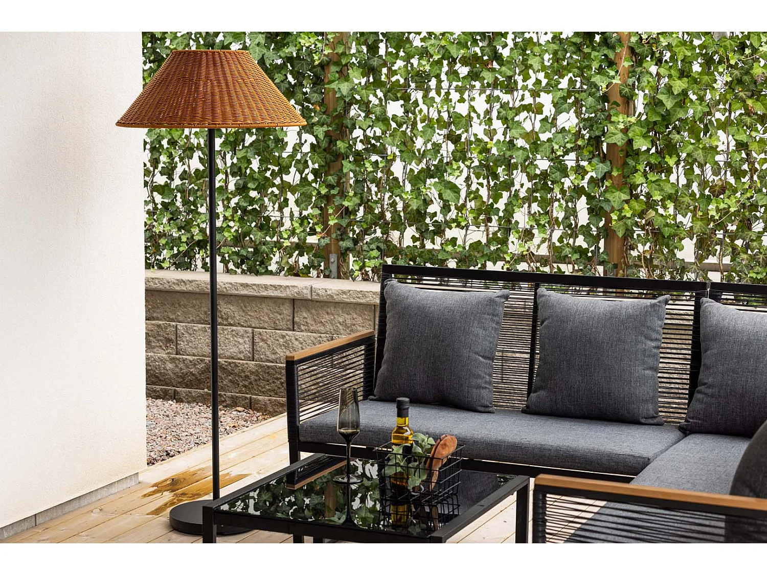 Lampadaire d'Extérieur "Mabis" 150cm Marron