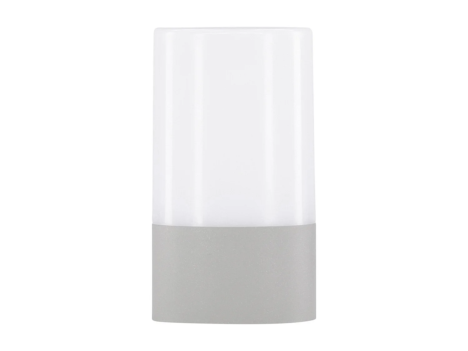 Lampada da tavolo Tubu a LED per esterni grigia.