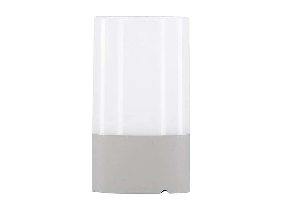 Lampada da tavolo Tubu a LED per esterni grigia.