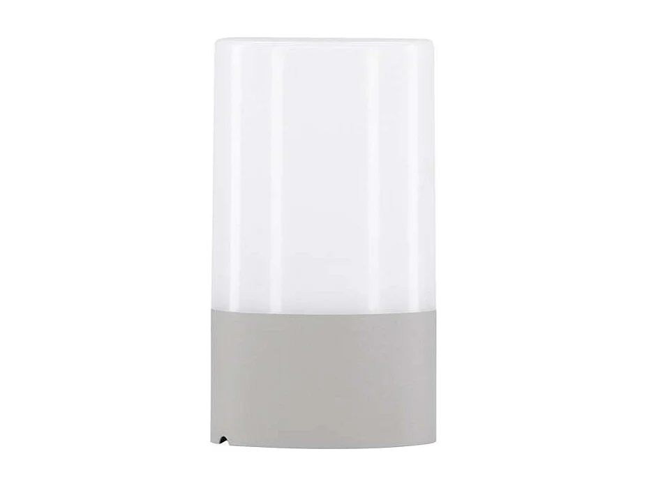 Lampada da tavolo Tubu a LED per esterni grigia.
