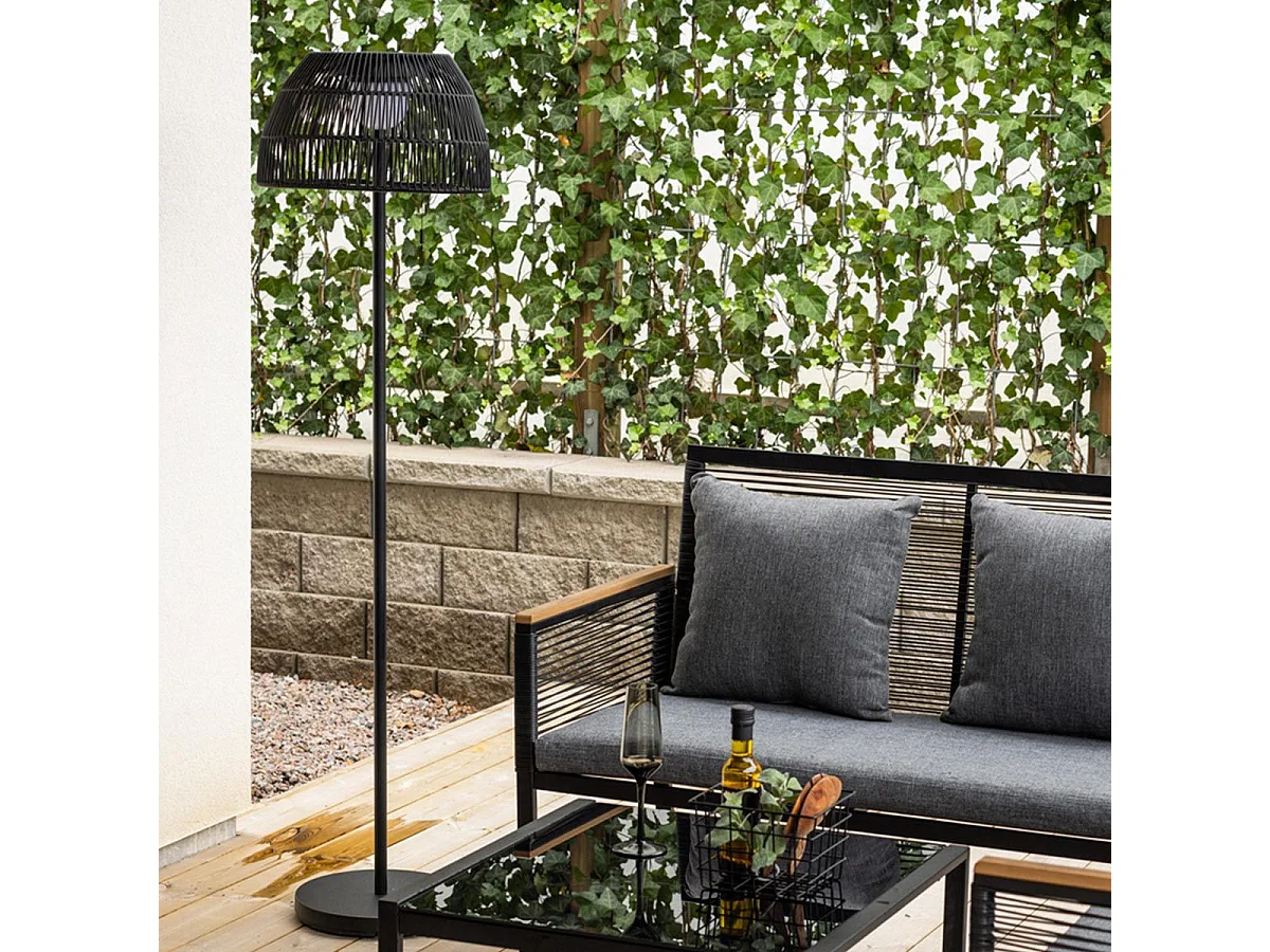Lampadaire d'Extérieur Design "Mabis" 150cm Noir