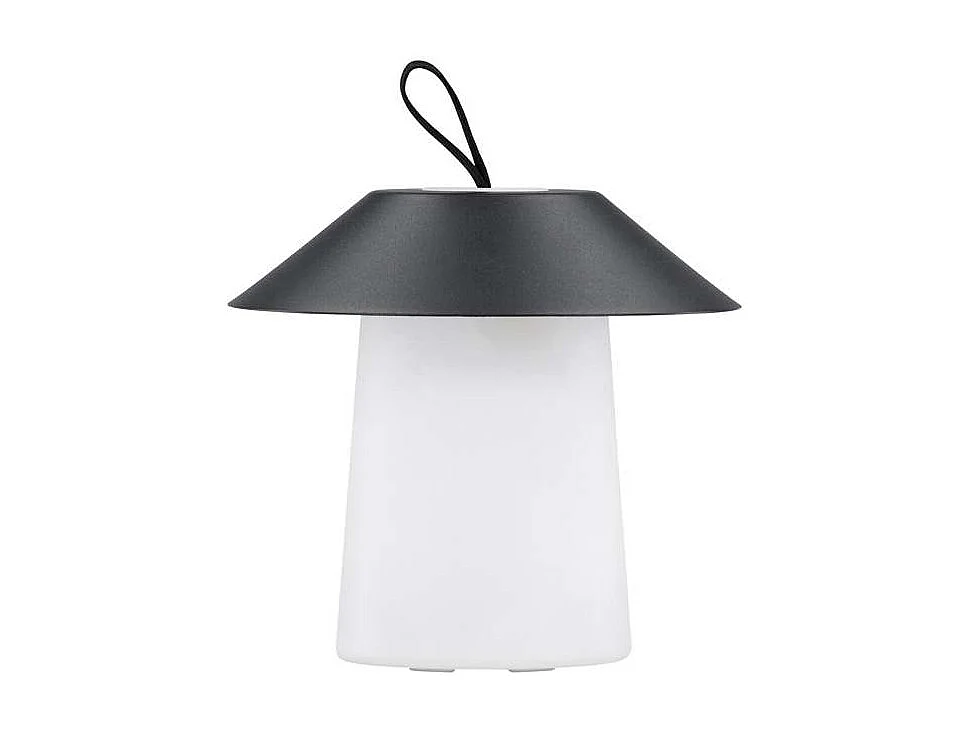 Rubu tafellamp LED buiten zwart.