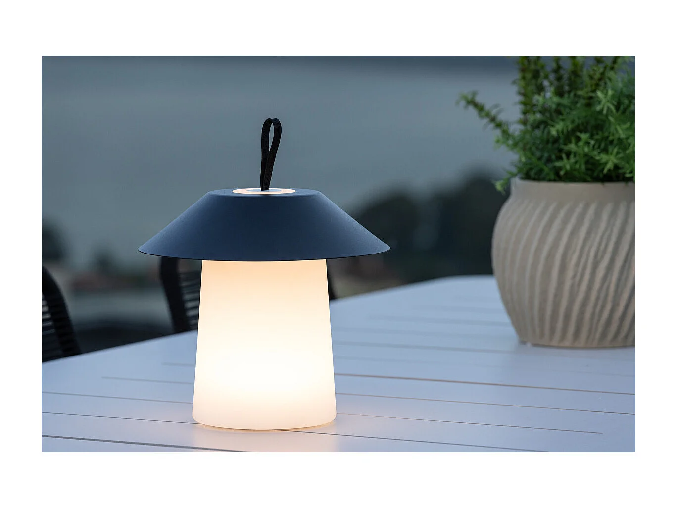 Lampe à Poser d'Extérieur LED "Rubu" 26cm Noir