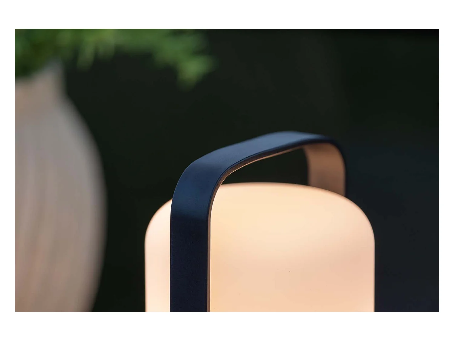 Lampe à Poser d'Extérieur LED "Fern" 22cm Noir
