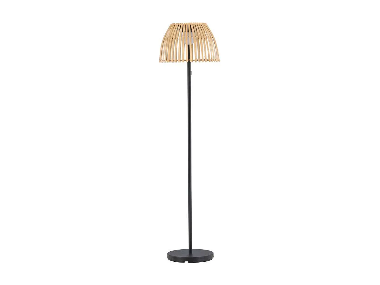 Mabis vloerlamp LED buiten 40x150x40cm bruin.