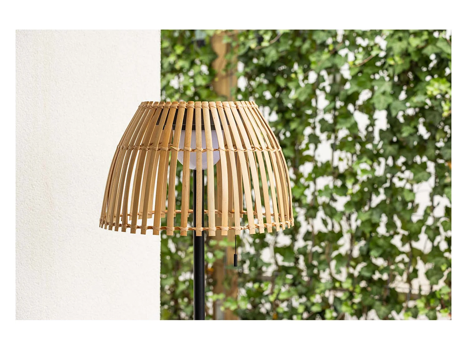 Lampadaire d'Extérieur en Bambou "Mabis" 150cm Naturel