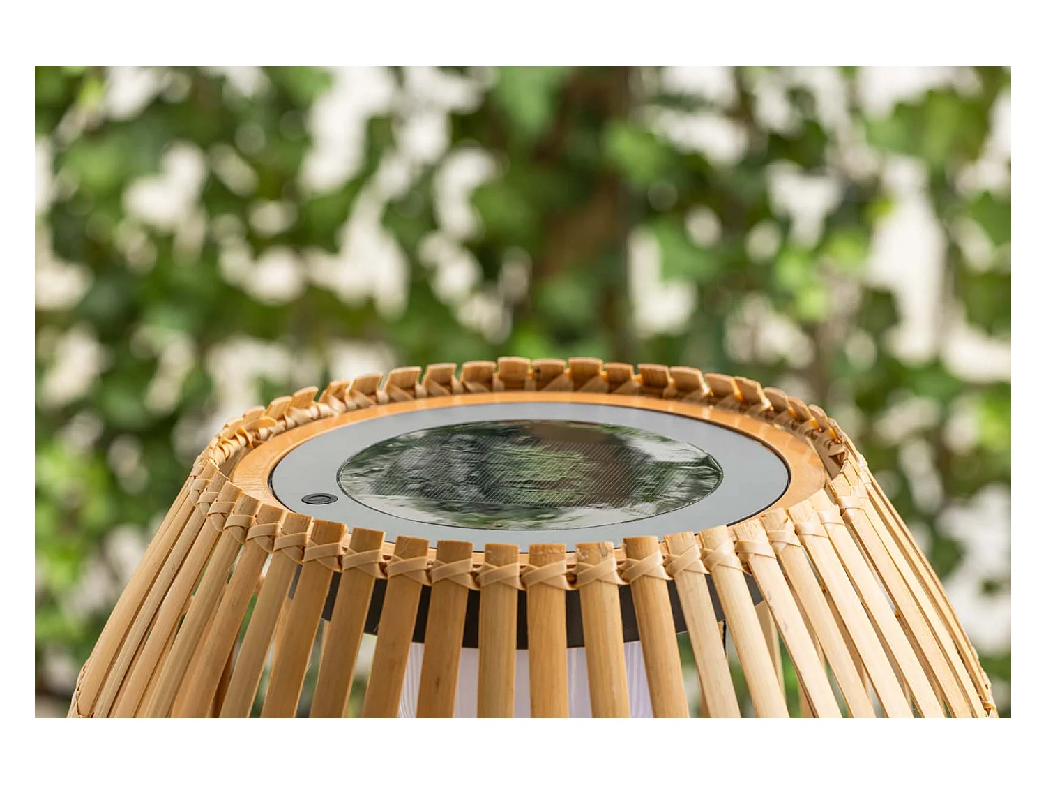 Lampadaire d'Extérieur en Bambou "Mabis" 150cm Naturel