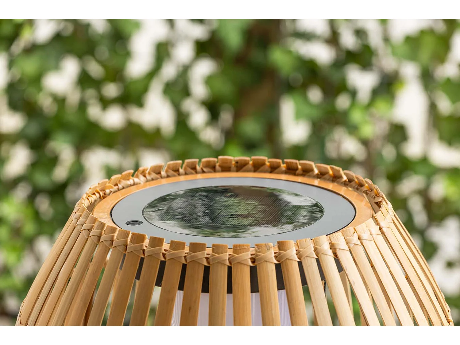 Lampadaire d'Extérieur en Bambou "Mabis" 150cm Naturel