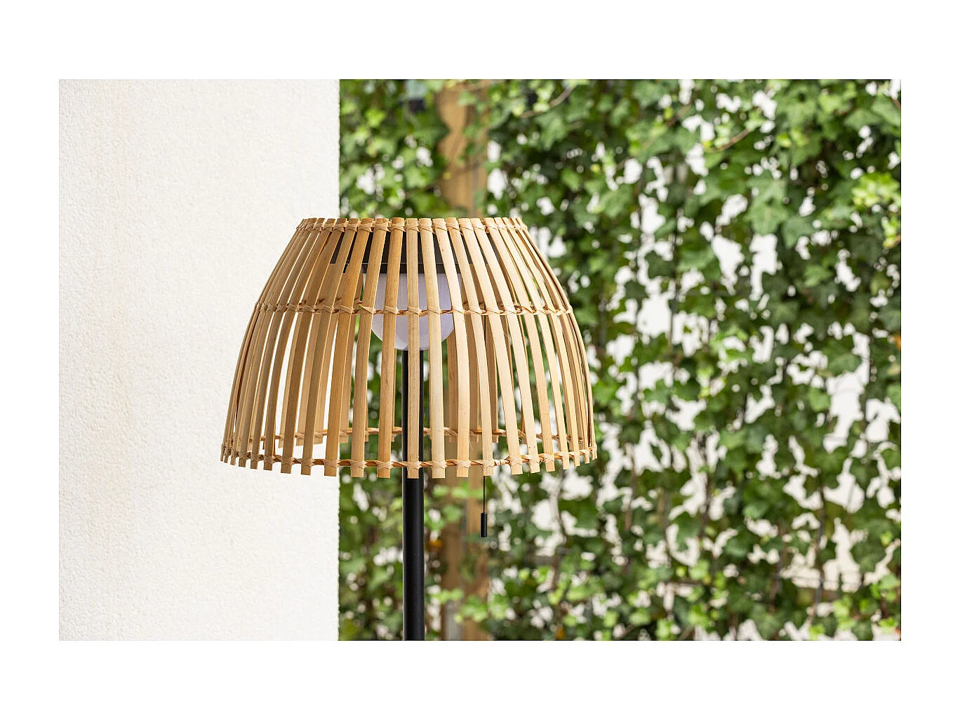 Lampadaire d'Extérieur en Bambou "Mabis" 150cm Naturel