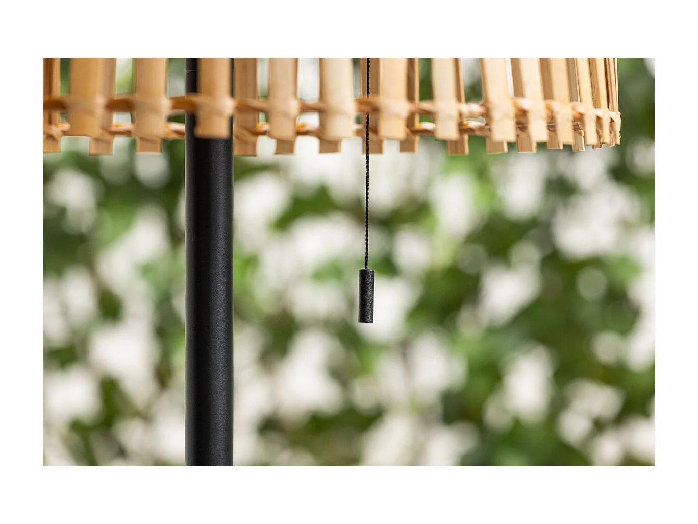 Lampadaire d'Extérieur en Bambou "Mabis" 150cm Naturel