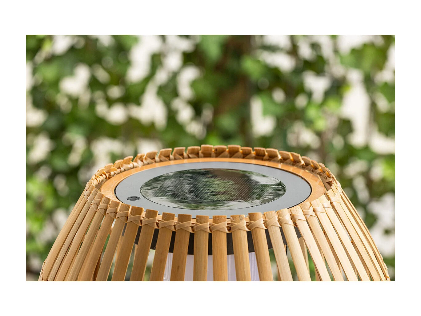 Lampadaire d'Extérieur en Bambou "Mabis" 150cm Naturel