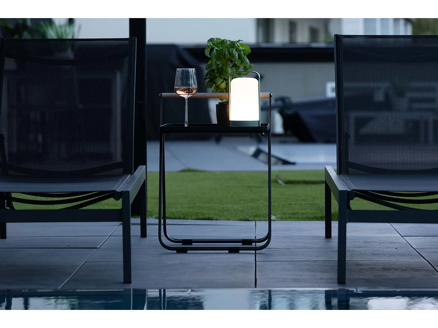 Lampe à Poser d'Extérieur LED "Fern" 22cm Vert