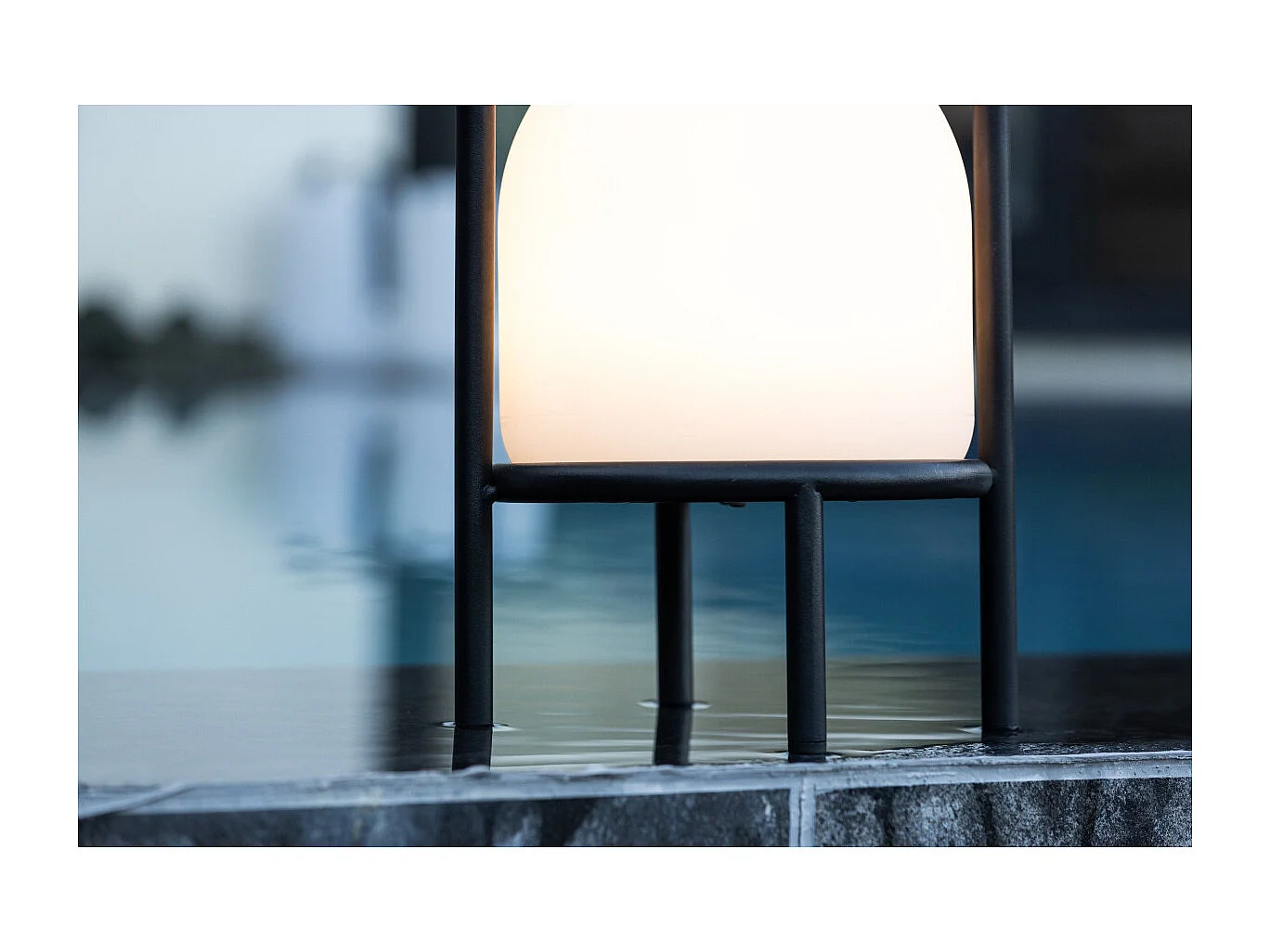 Lampe à Poser d'Extérieur LED "Colie" 43cm Noir