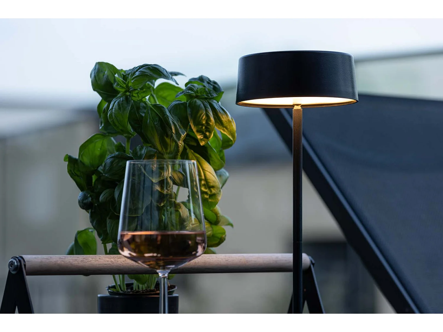 Lampe à Poser d'Extérieur LED "Tern" 34cm Noir