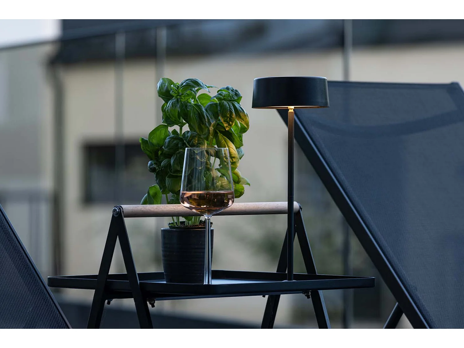 Lampe à Poser d'Extérieur LED "Tern" 34cm Noir