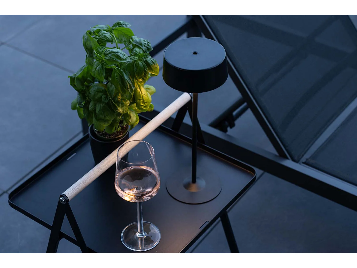 Lampe à Poser d'Extérieur LED "Tern" 34cm Noir