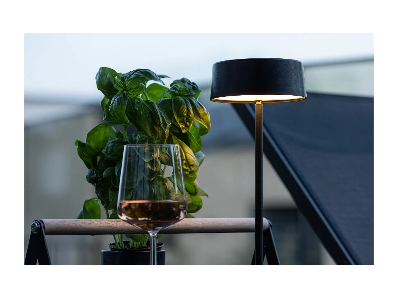 Lampe à Poser d'Extérieur LED "Tern" 34cm Noir