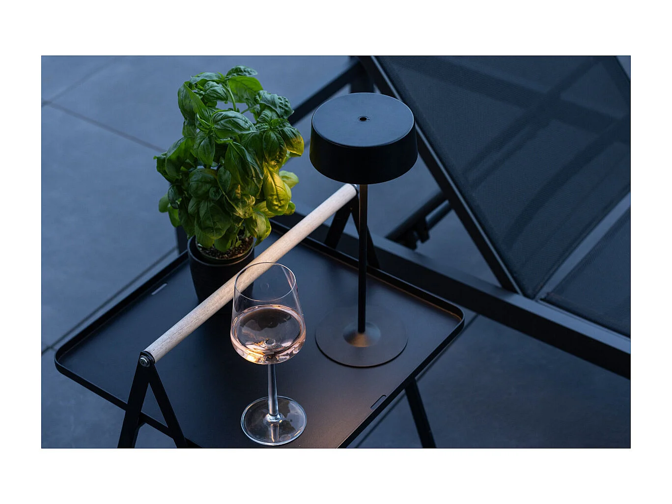 Lampe à Poser d'Extérieur LED "Tern" 34cm Noir