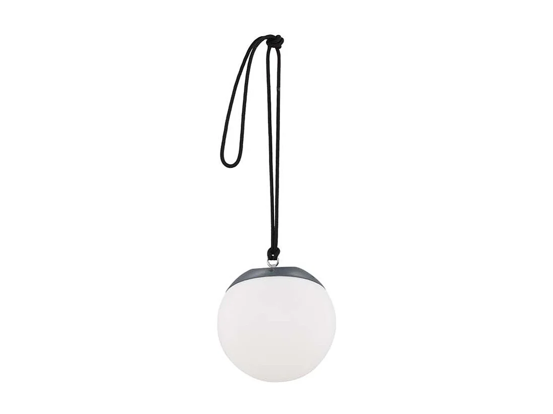 Doris hanglamp LED buitenshuis zwart.