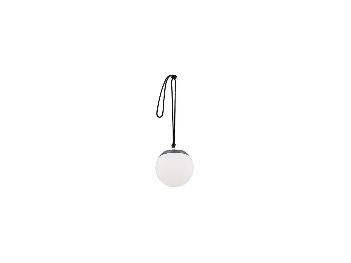 Doris hanglamp LED buitenshuis zwart.