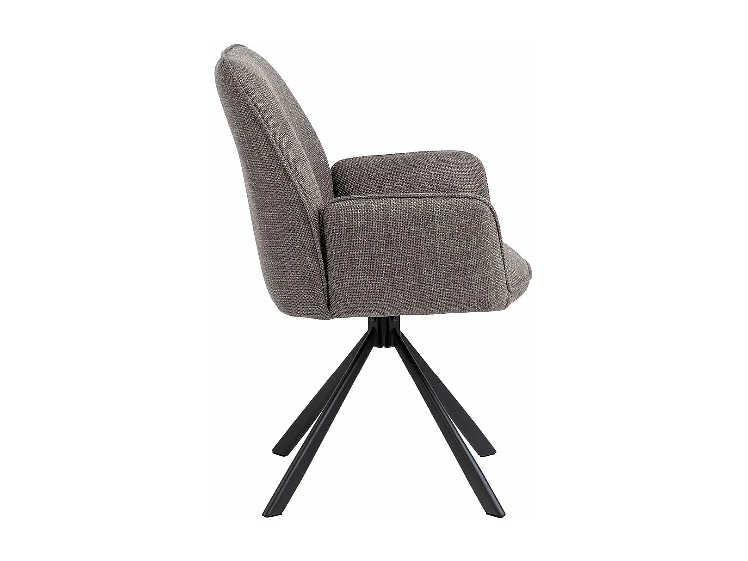 Glenda chaise de salle à manger avec accoudoirs tissu gris clair.