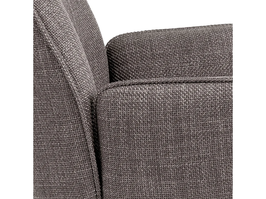 Glenda chaise de salle à manger avec accoudoirs tissu gris clair.