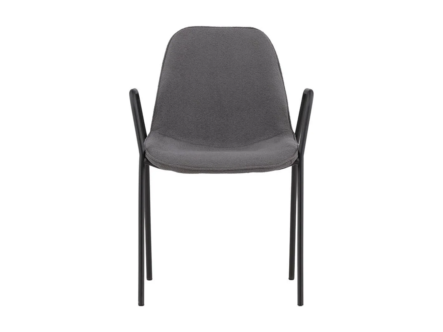 Klädesholmen chaise de salle à manger avec accoudoirs gris foncé