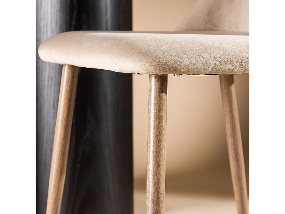 Night chaise de salle à manger marron, noyer décor