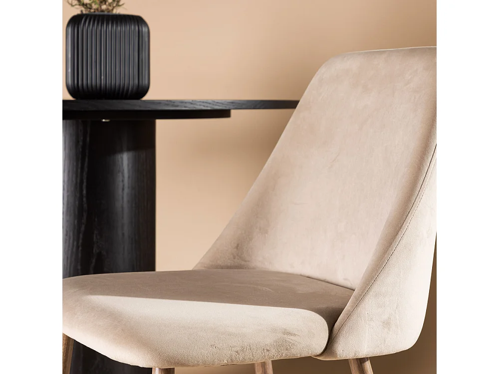 Night chaise de salle à manger marron, noyer décor