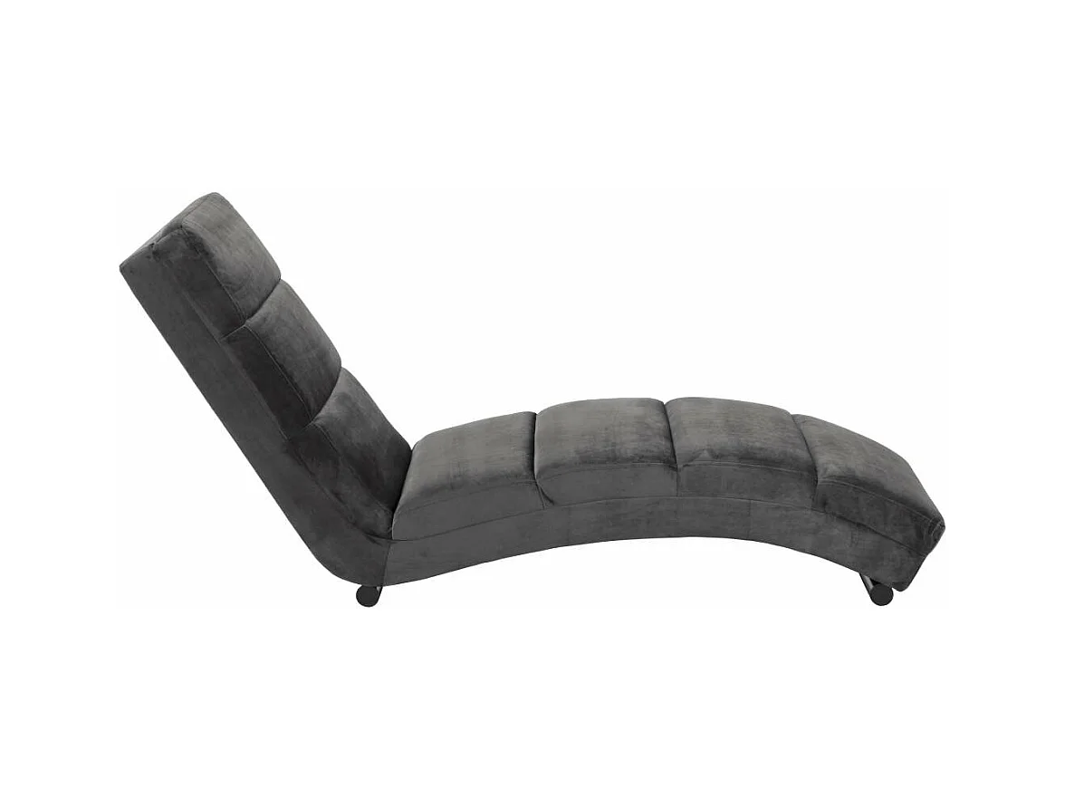 Slinky Chaiselong Velour grau.