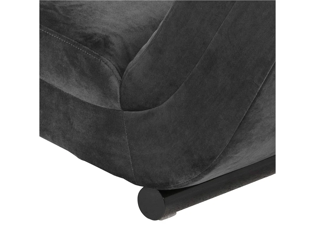 Slinky Chaiselong Velour grau.