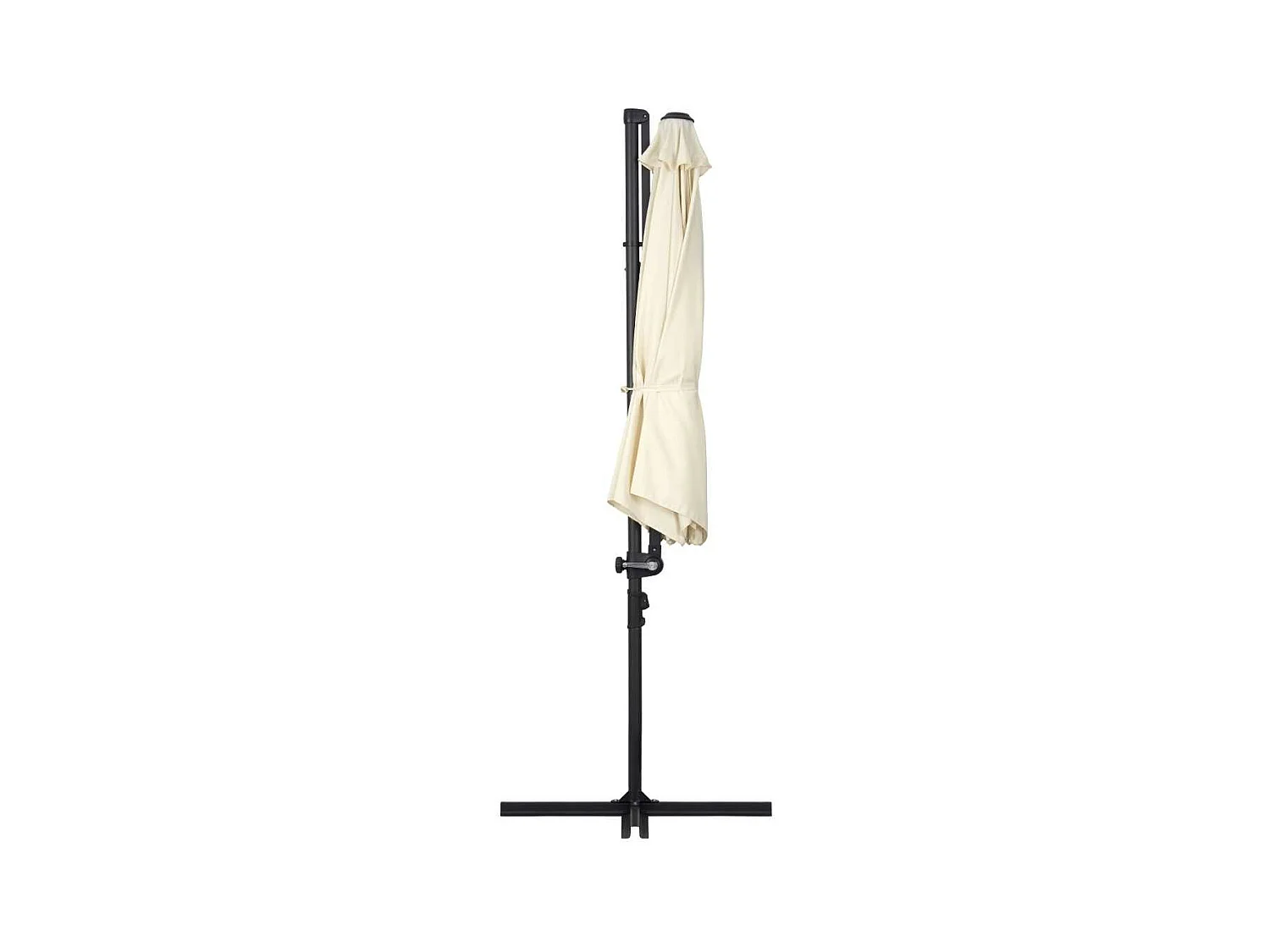 Lars hänge Sonnenschirm Ø300cm schwarz,offwhite.
