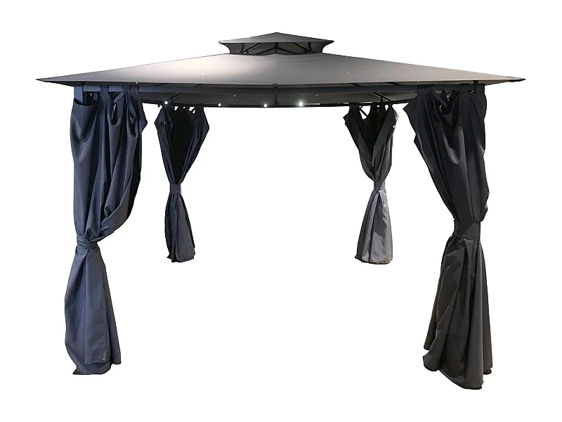 Danni Pavillon grau, schwarz.