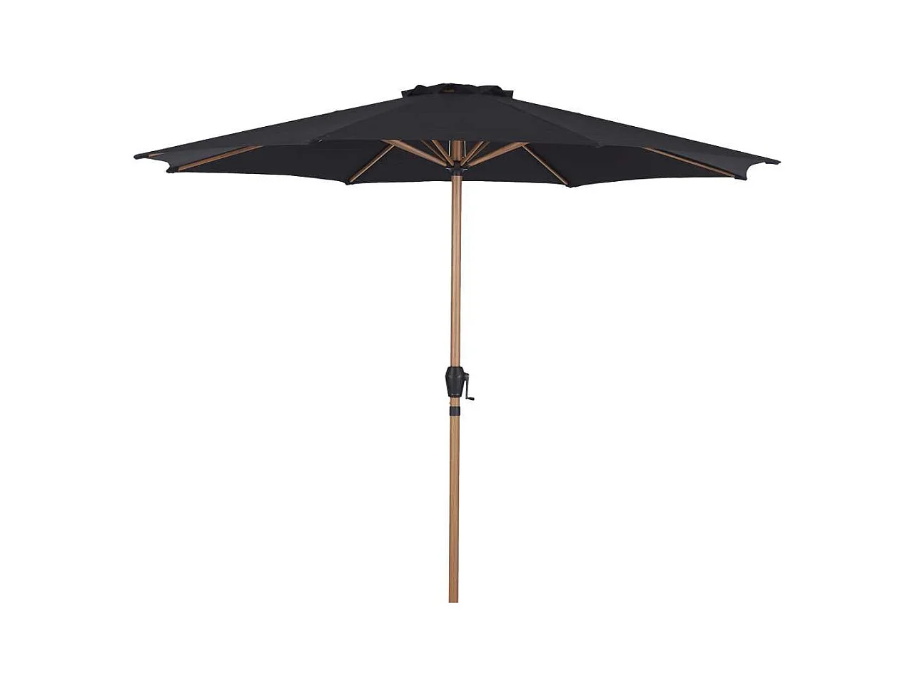 Felix parasolØ300cm noir,teck.