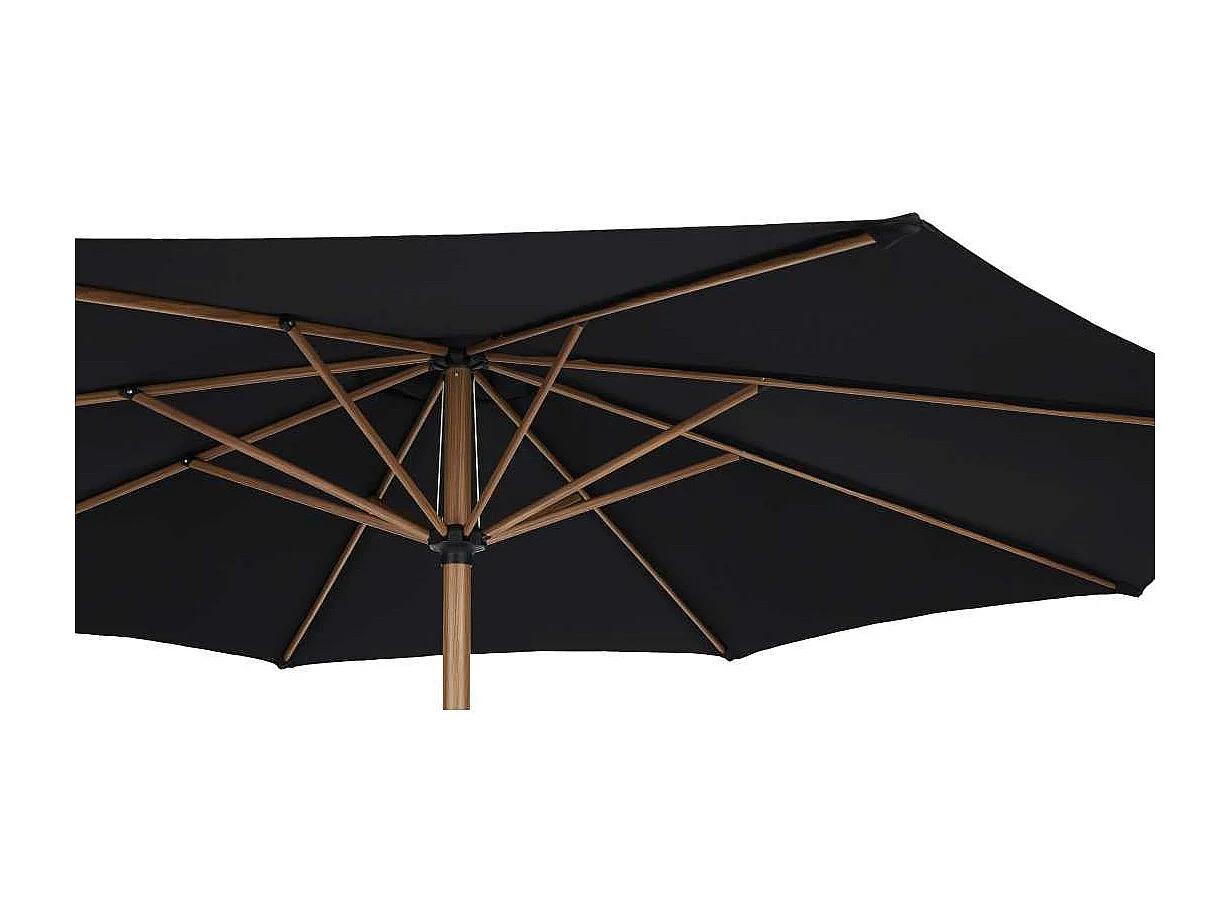 Felix parasolØ300cm noir,teck.