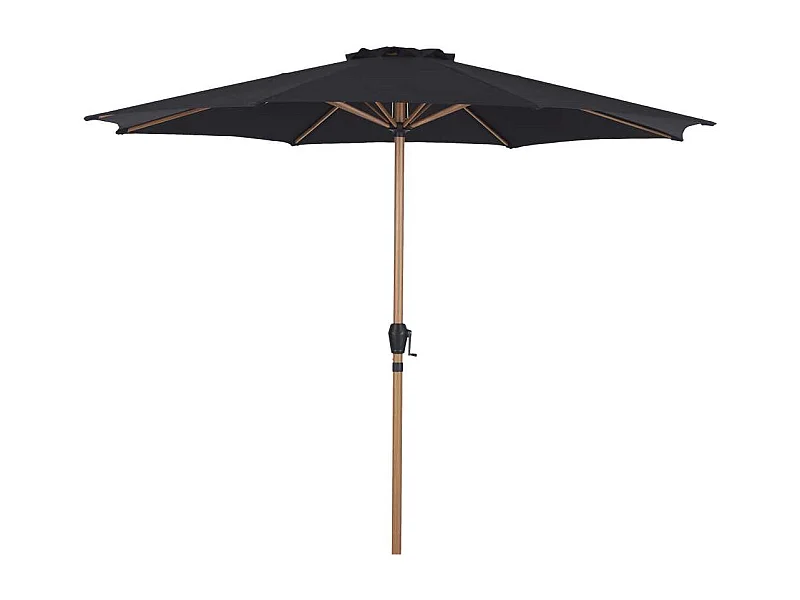 Felix parasol Ø300cm zwart,teak.