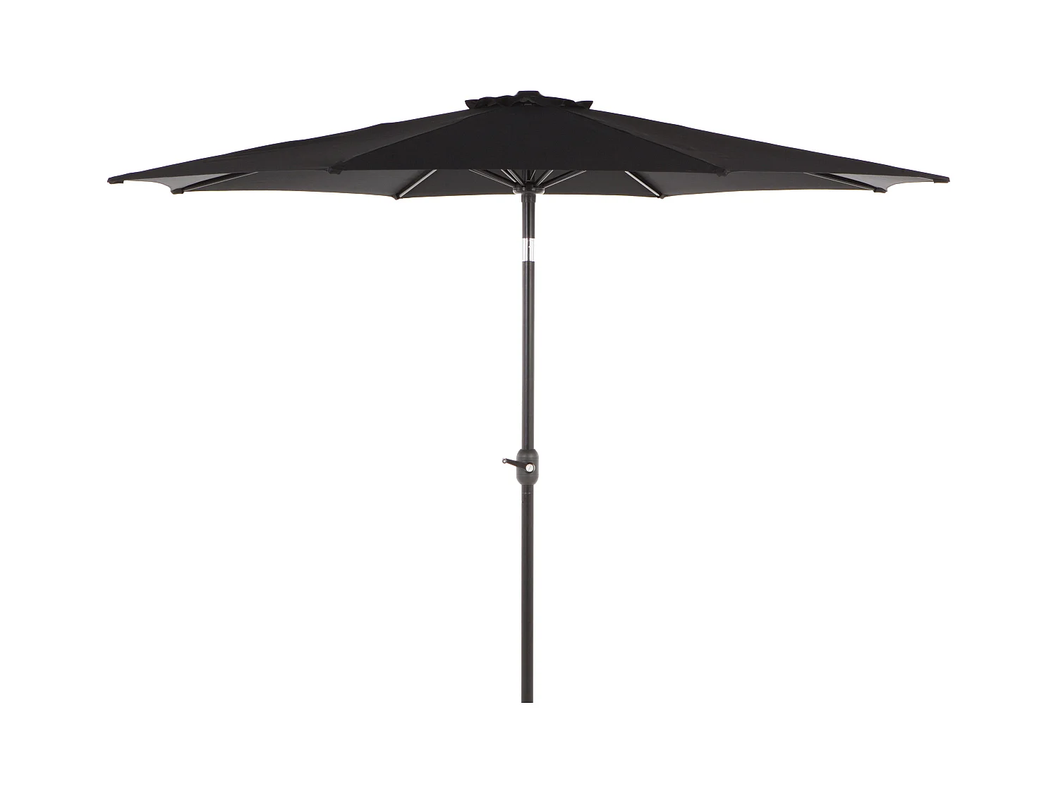 Surla zonnescherm parasol met tandwiel, kantelt ø3 M zwart/zwart.