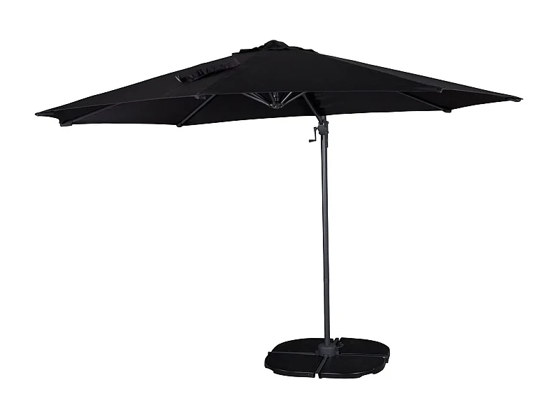 Parasol Déporté Rotatif "Leeds" 294cm Noir