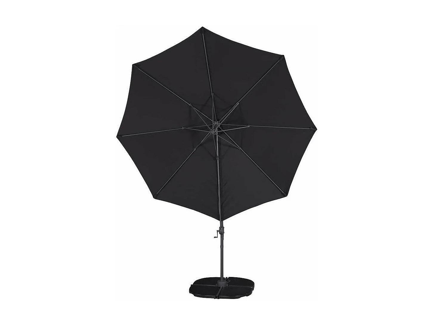 Parasol Déporté Rotatif "Leeds" 294cm Noir