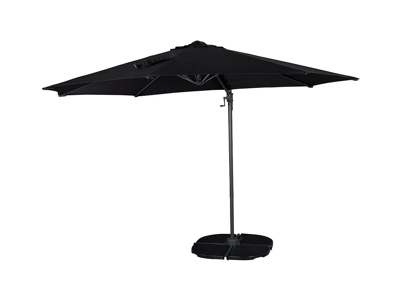Parasol Déporté Rotatif "Leeds" 294cm Noir