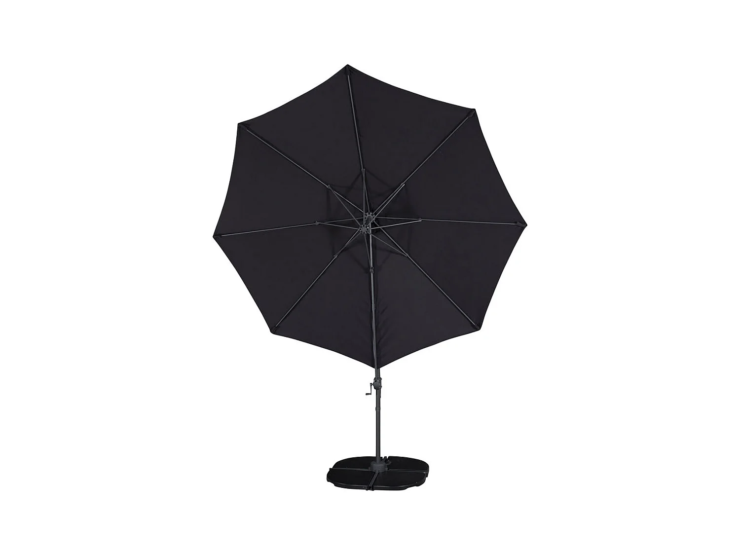 Leeds parasol zwart.